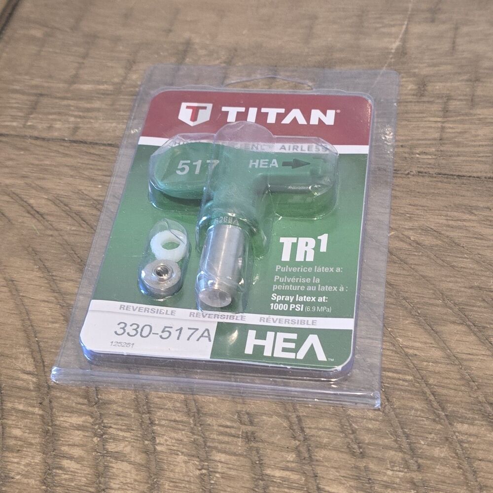 NEW TITAN 330-517a TR1 HEA AIRLESS REVERSIBLE SPRAY TIP AUTHENTIC